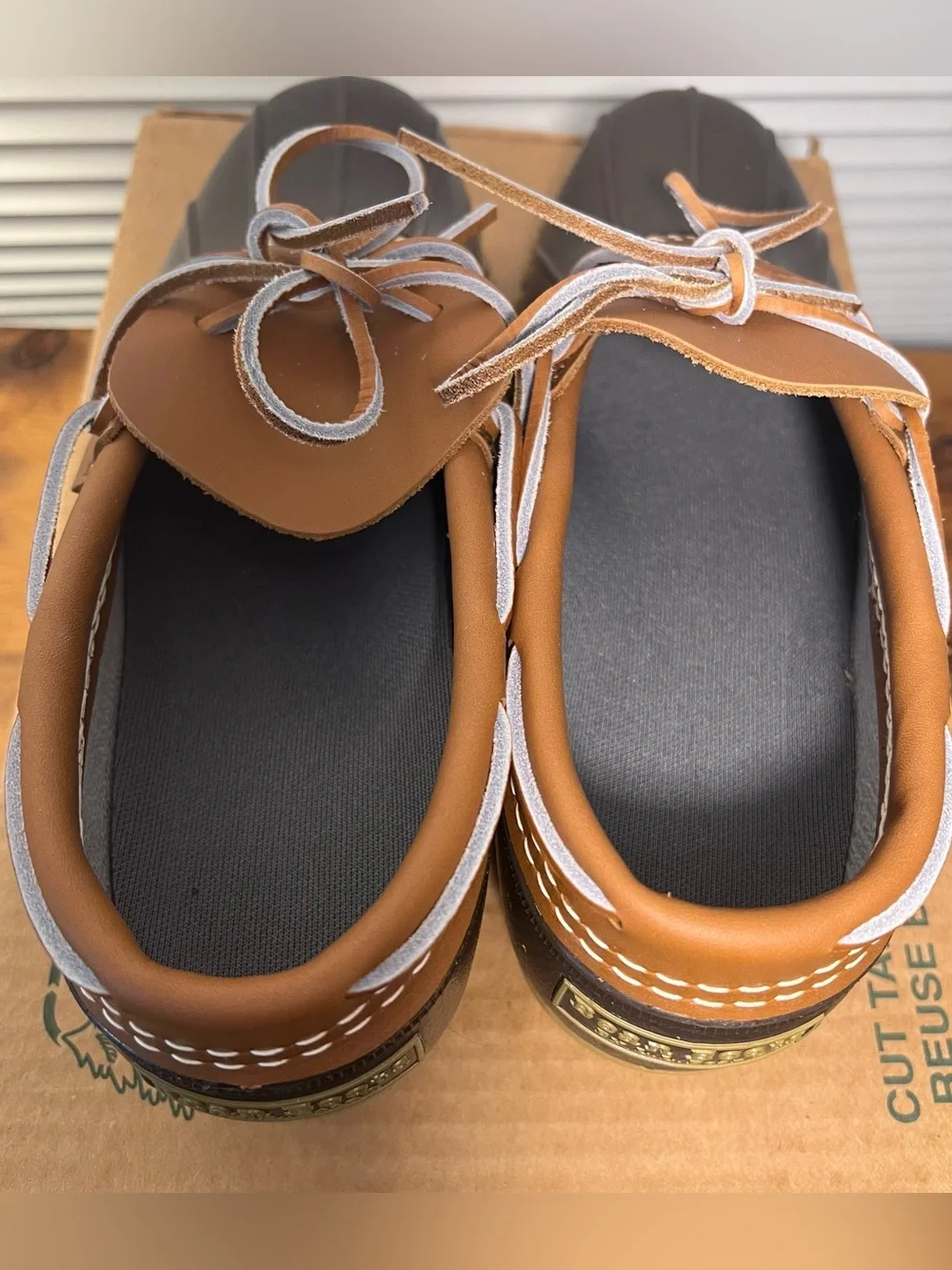 NEW LL Bean Men's Bean Boots, Rubber Mocs, Waterproof, Leather Upper, Size 8 M